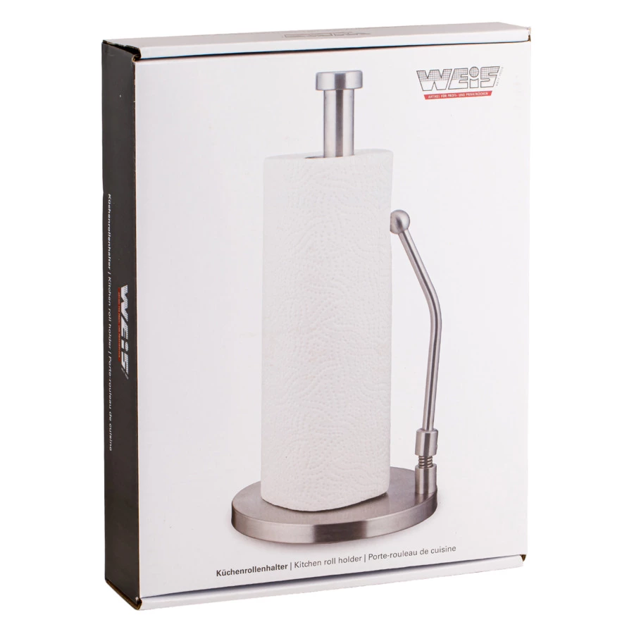 Держатель для бумажных полотенец Weis 30 см, сталь нержавеющая
