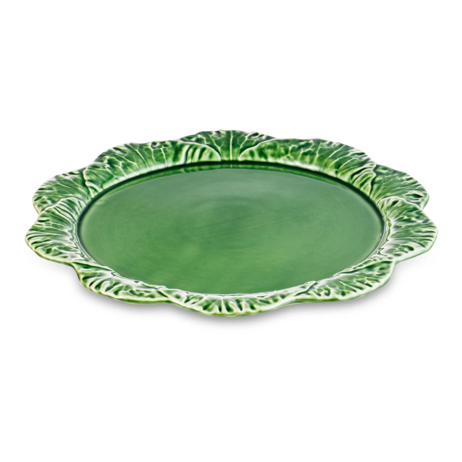 Блюдо для сыра с крышкой Bordallo Pinheiro Капуста 35 см, керамика