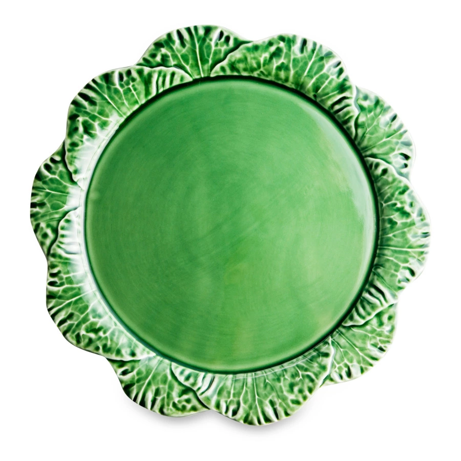 Блюдо для сыра с крышкой Bordallo Pinheiro Капуста 35 см, керамика