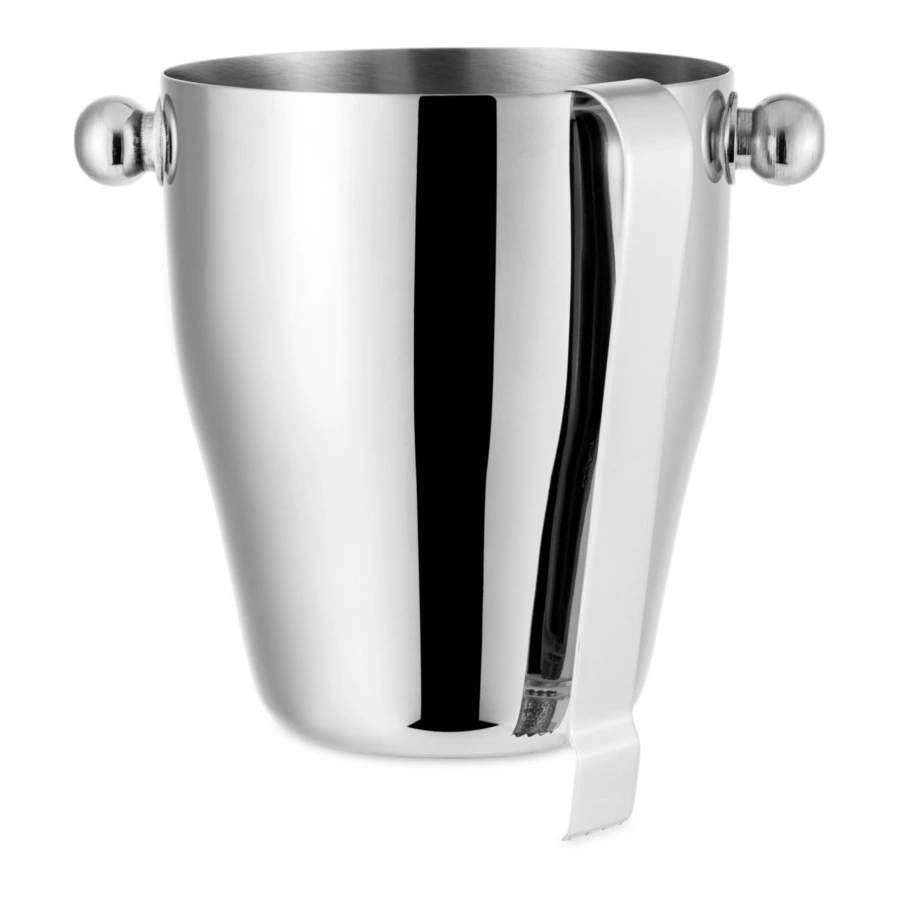 Ведерко для льда со щипцами Arthur Price 15 см, сталь нержавеющая