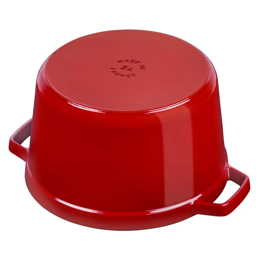 Кокот высокий Staub La Cocotte 24 см, 4,7 л, чугун, вишневый, п/к