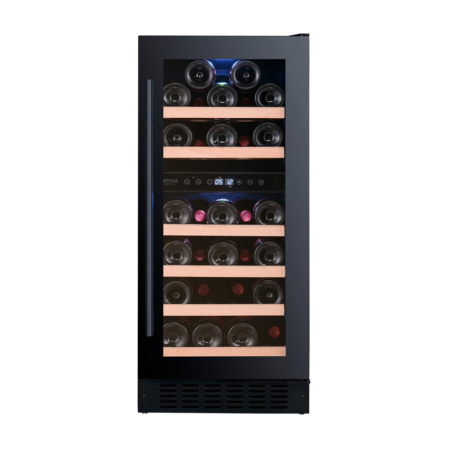 Холодильник винный Temptech PRESQ38DB 62,5х44х91 см, сталь нержавеющая, дерево, черный
