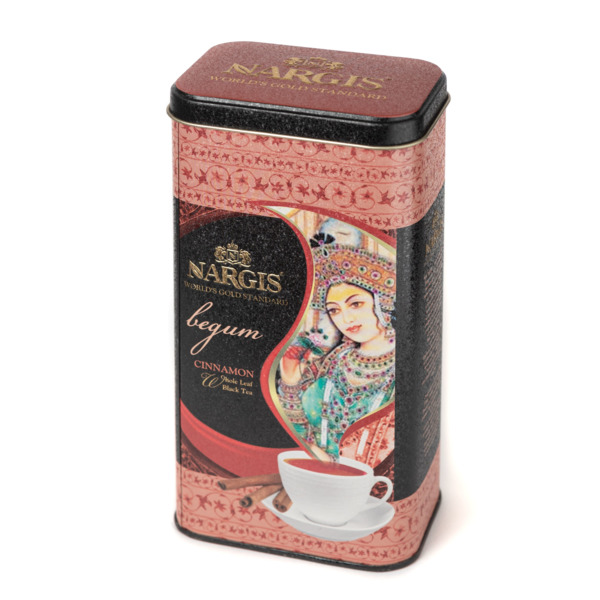 Чай черный листовой с корицей Nargis Begum Assam TGFOP 200 г, п/к
