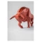 Фигурка Lladro Бык оригами 50х16х24 см, фарфор, красный металлик