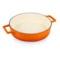 Кастрюля с крышкой низкая LAVA d24 см, 2,5 л, чугун, оранжевая