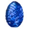 Декоративное изделие ГХЗ Яйцо 6,2х4,6 см, хрусталь, васильковое