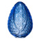 Декоративное изделие ГХЗ Яйцо 14,3х10,5 см, хрусталь, васильковое