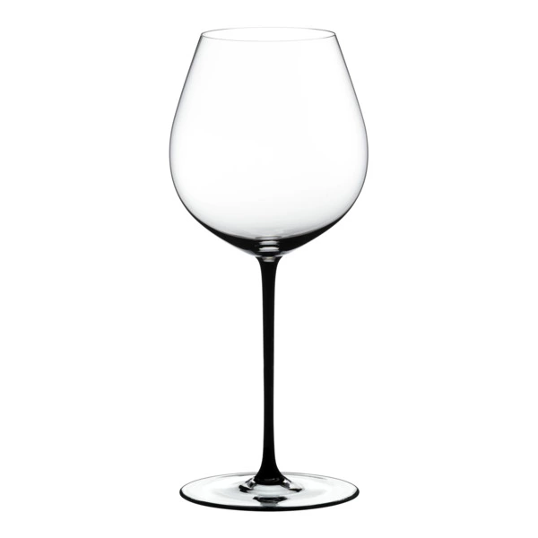 Бокал для красного вина Riedel Fatto a Mano Pinot Noir 738мл, черная ножка, ручная работа, хрусталь