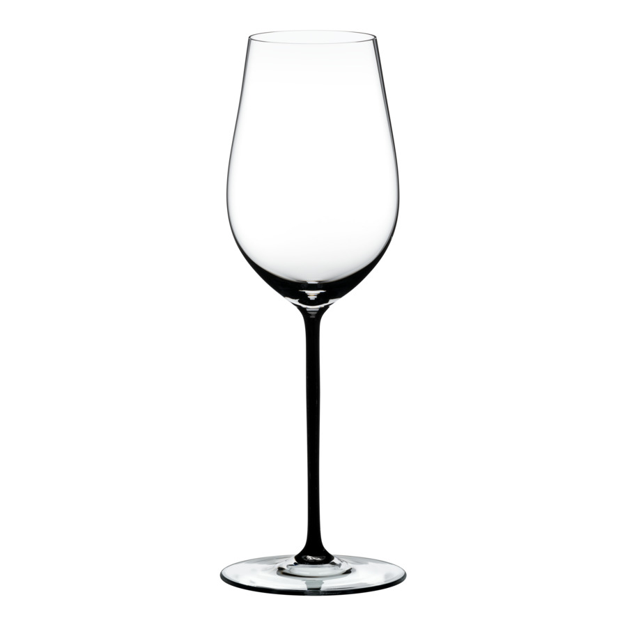 Бокал для белого вина Riedel Fatto a Mano Riesling/Zinfandel 409 мл, черная ножка, ручная работа