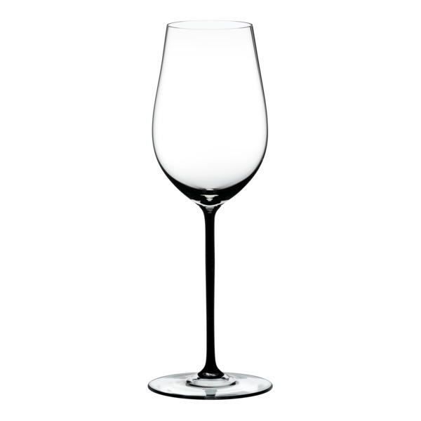 Бокал для белого вина Riedel Fatto a Mano Riesling/Zinfandel 409 мл, черная ножка, ручная работа