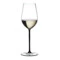 Бокал для белого вина Riedel Fatto a Mano Riesling/Zinfandel 409 мл, черная ножка, ручная работа
