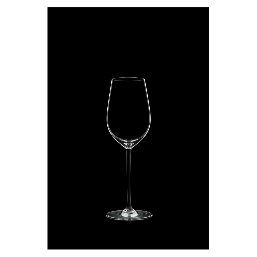 Бокал для белого вина Riedel Fatto a Mano Riesling/Zinfandel 409 мл, черная ножка, ручная работа