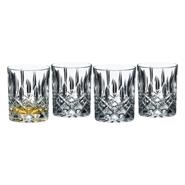 Набор стаканов для виски Riedel Vivant Double Old Fashioned резные 295мл, 4шт, стекло хрустальное, п