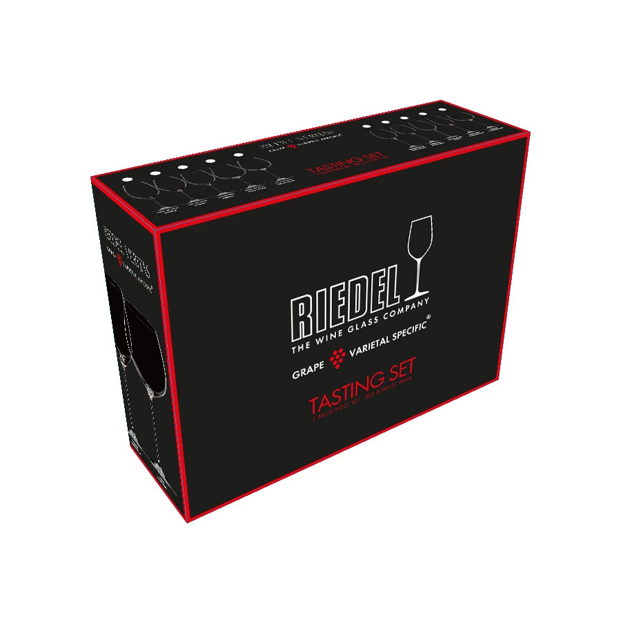 Набор бокалов для красного вина разных сортов Riedel Veritas Wine Tasting Set 3шт, стекло хрустально