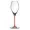 Бокал для шампанского Riedel Fatto a Mano Performance Champagne 375мл, красная ножка, ручная работа,