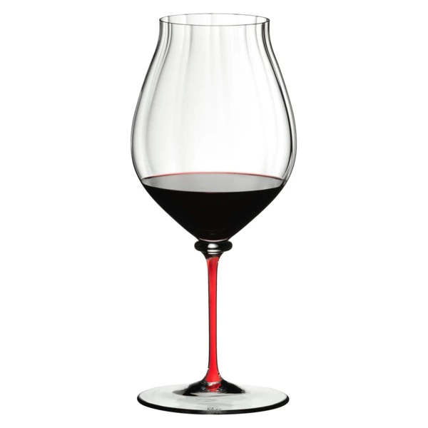Бокал для красного вина Riedel Fatto a Mano Performance Pinot Noir 830мл, красная ножка, ручная рабо
