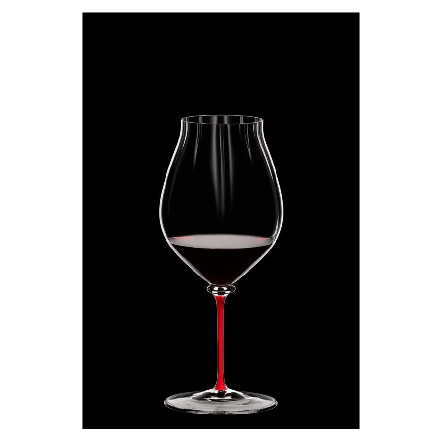 Бокал для красного вина Riedel Fatto a Mano Performance Pinot Noir 830мл, красная ножка, ручная рабо