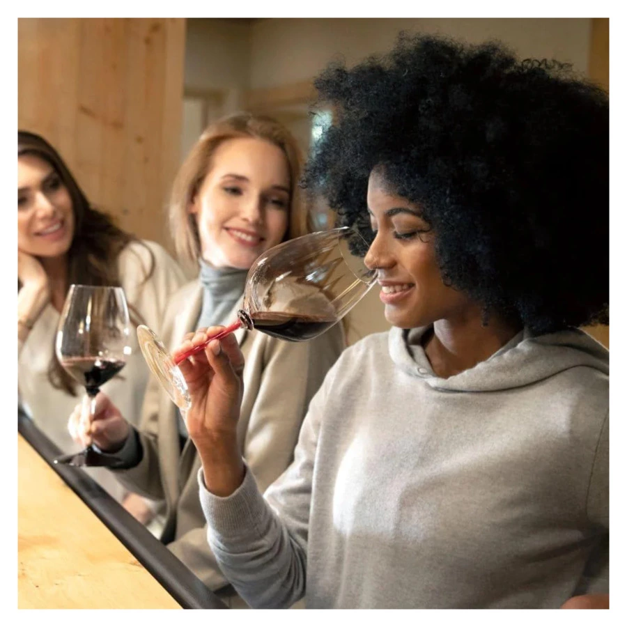 Бокал для красного вина Riedel Fatto a Mano Performance Cabernet/Merlot 834мл, красная ножка, ручная