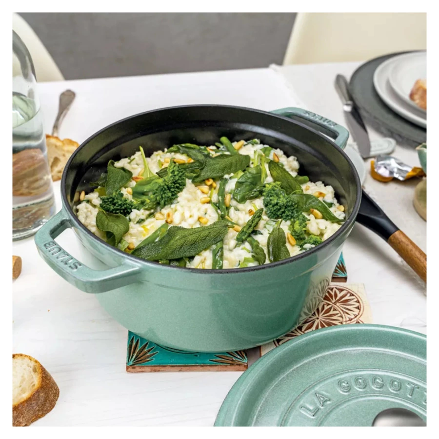 Кокот Staub La Cocotte 26 см 5,25 л, чугун, шалфей, п/к