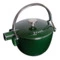 Чайник круглый Staub 16,5 см 1,15 л, чугун, зеленый базилик, п/к