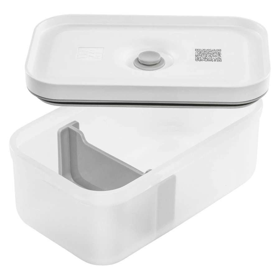 Контейнер вакуумный с 2-мя отделениями Zwilling Fresh&Save 800 мл, пластик, серый, п/к, п/к