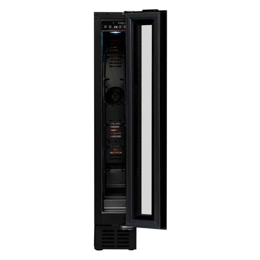 Холодильник винный Avintage AVU8TNA 59,5х17,5х84 см, сталь нержавеющая, черный