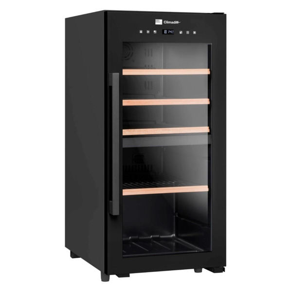 Холодильник винный Climadiff CLD40B1 57х44х88 см, сталь нержавеющая, черный