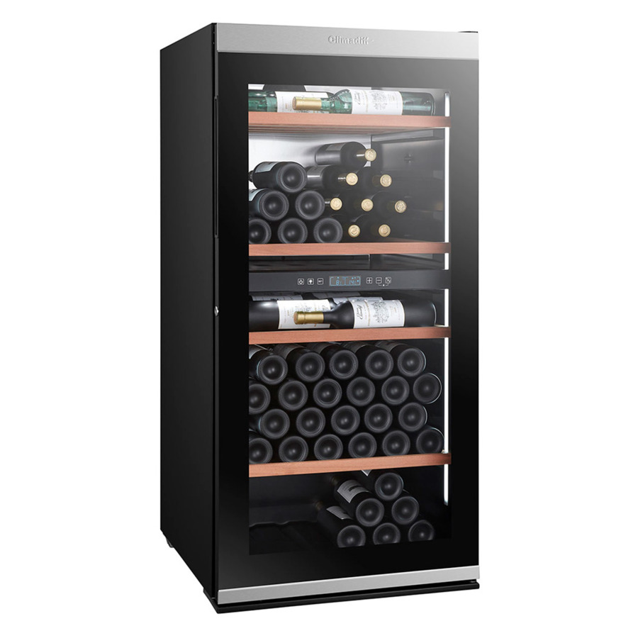 Холодильник винный Climadiff MILLESIME140D 74х66х133 см, сталь нержавеющая, черный