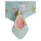 Скатерть-наперон Decor de table Гортензии и Бабочки 100х100 см, гобелен, голубая