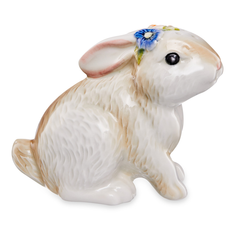 Солонка АМК Пасхальный кролик - девочка 7х5х8 см, фарфор твердый, разноцветная