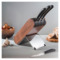 Подставка для ножей Robert Welch Signature 21х13х21,5 см, орех, сталь нержавеющая, коричневая, п/к