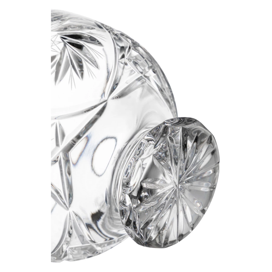 Конфетница с крышкой Decor de table 14,6 см, хрусталь, прозрачная