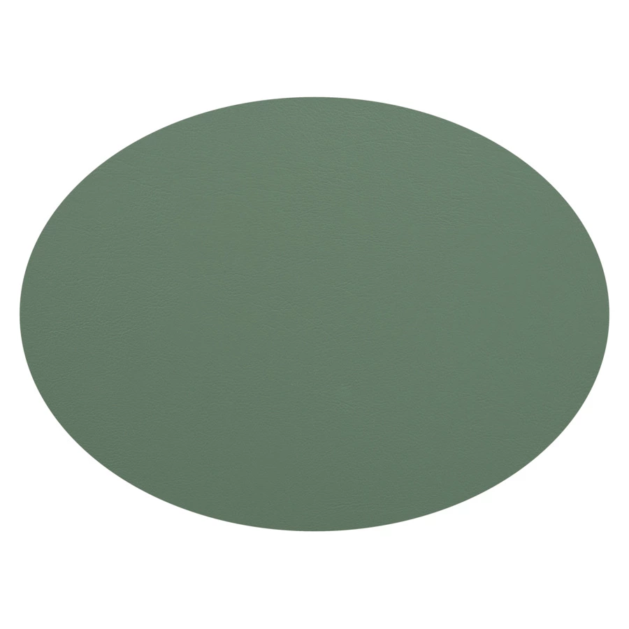 Плейсмат овальный двусторонний ADJ 47,5x35 см, кожа натуральная, небесный, эвкалипт, п/к