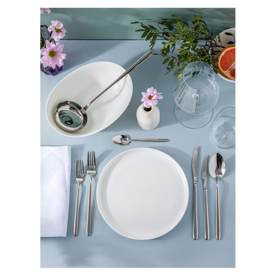 Набор столовых приборов Broggi Stiletto на 12 персон 75 предметов, толщина 5,5 мм, сталь нержавеющая