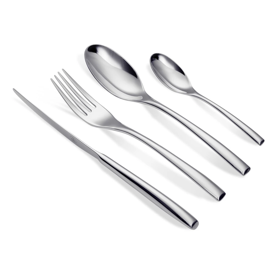 Набор столовых приборов Broggi Zeta на 6 персон 24 предмета, толщина 5 мм, сталь нержавеющая, п/к