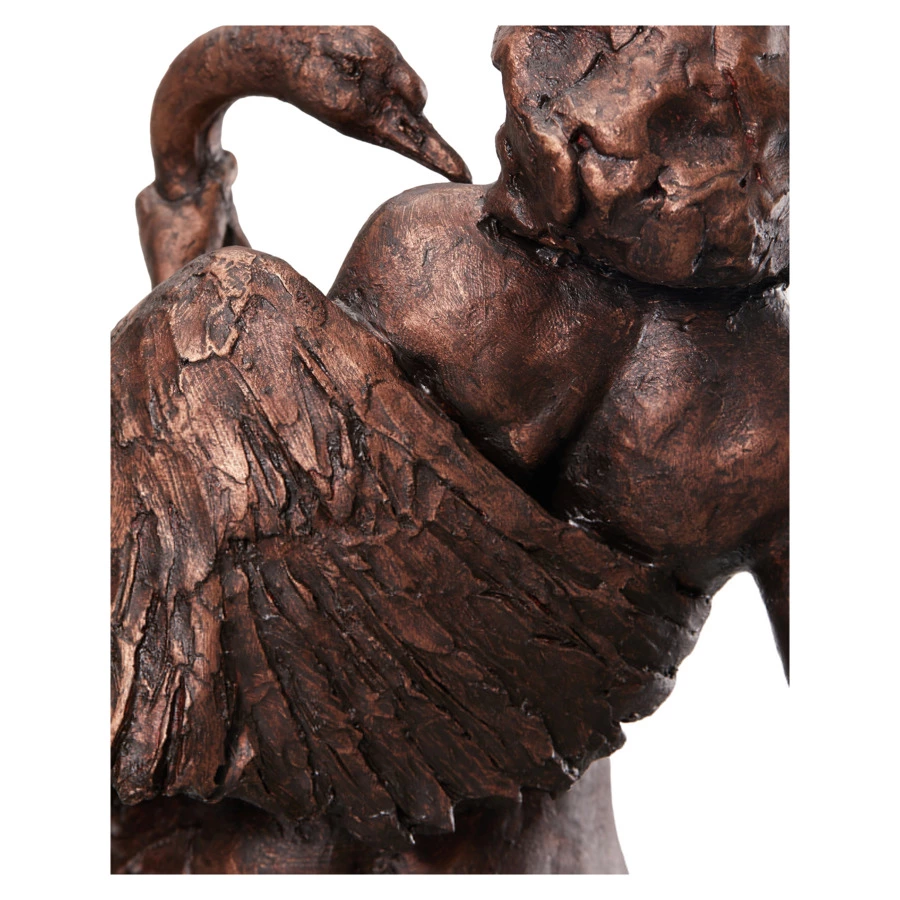 Скульптура ИП Чувашев Леда и лебедь 14х22х36 см, полиуретан, бронзовая, п/к