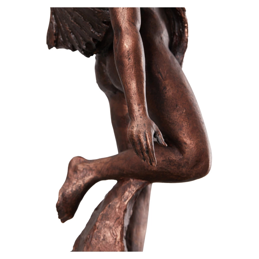 Скульптура ИП Чувашев Леда и лебедь 14х22х36 см, полиуретан, бронзовая, п/к