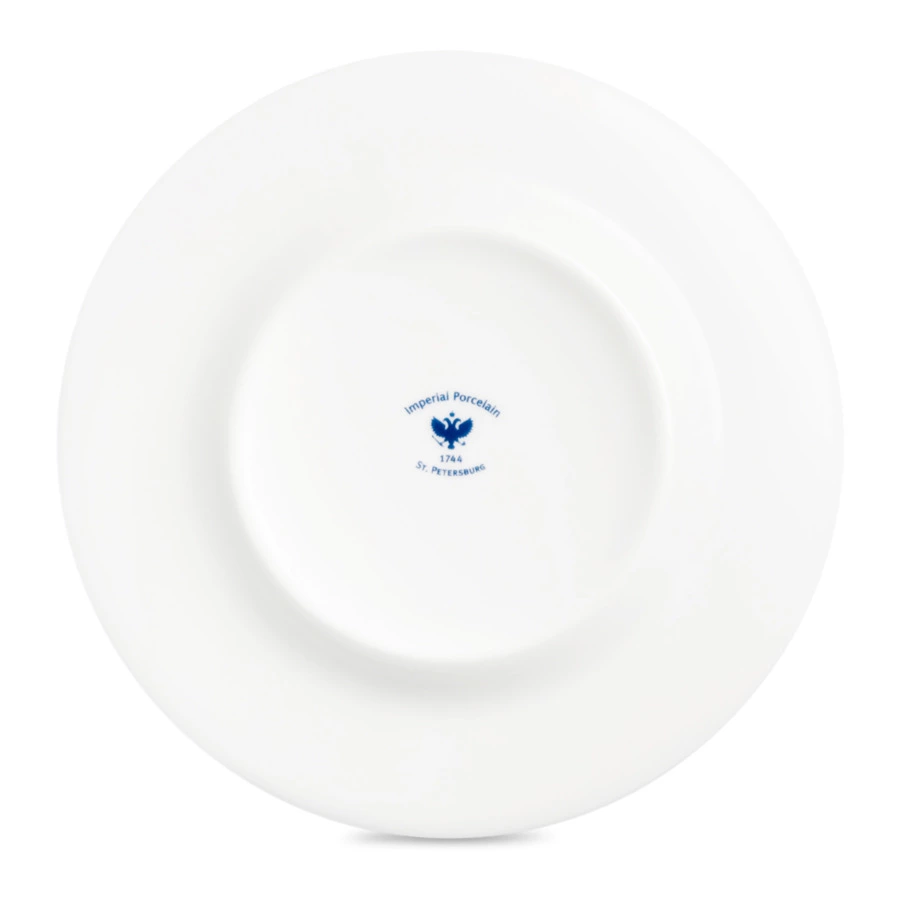 Чашка чайная с блюдцем ИФЗ Идиллия Астра 2 250 мл, фарфор костяной, розовая