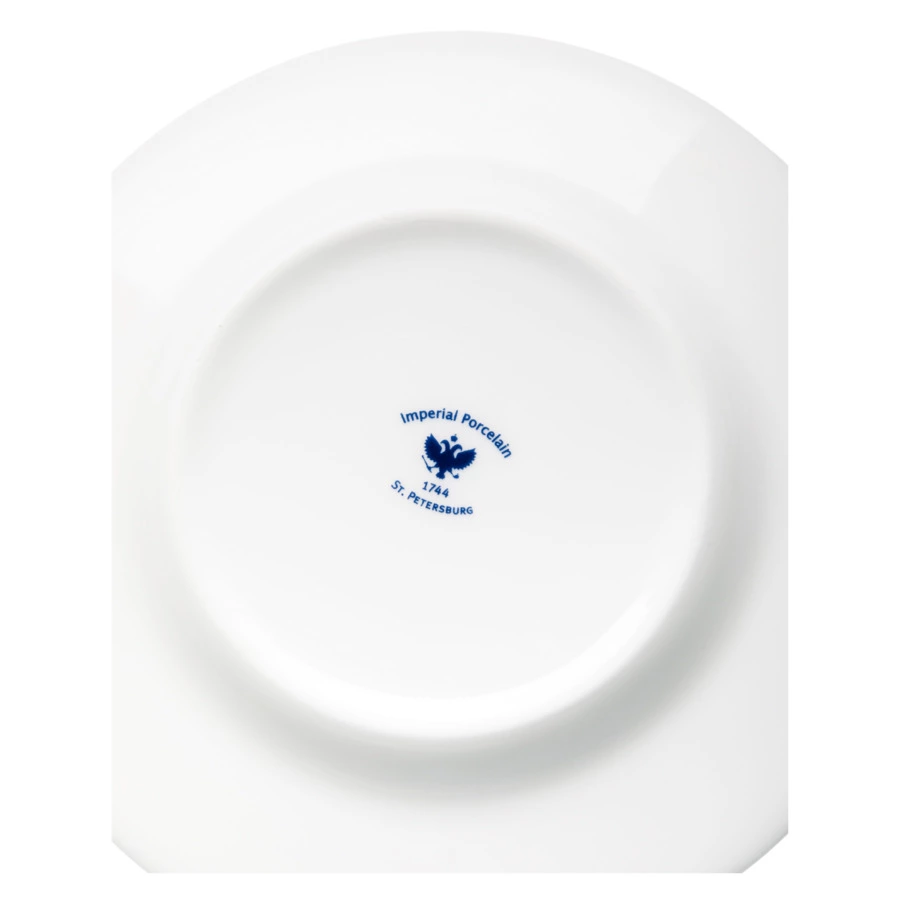 Чашка чайная с блюдцем ИФЗ Идиллия Астра 2 250 мл, фарфор костяной, розовая