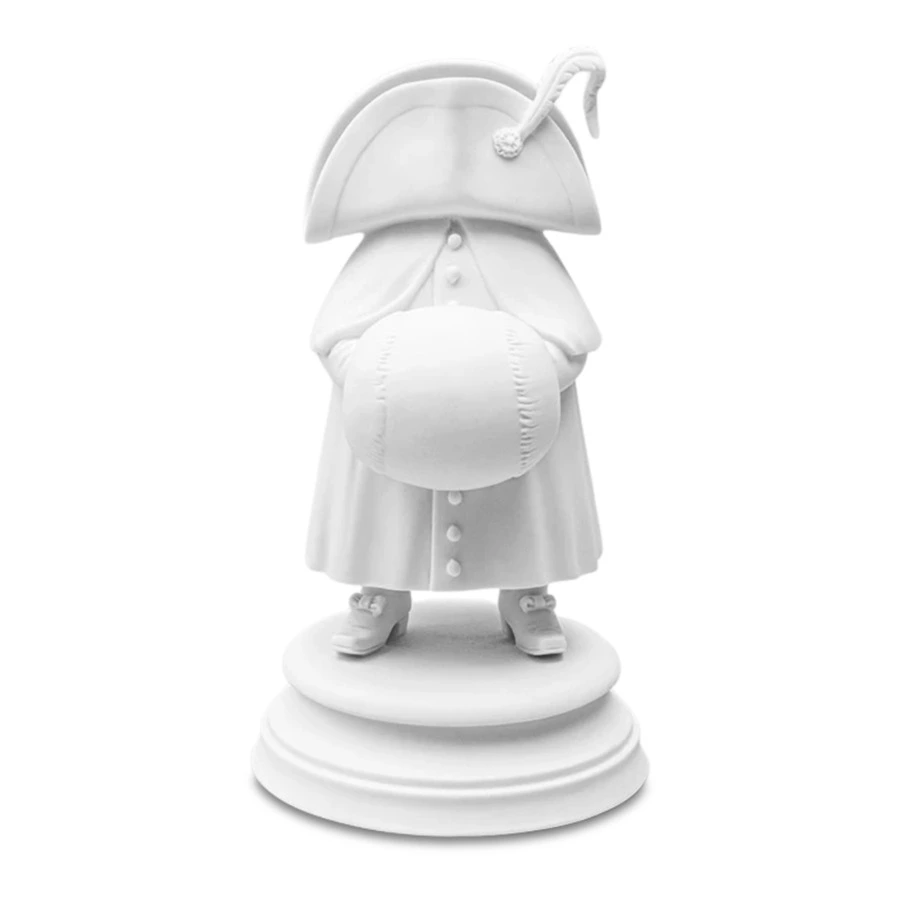 Скульптура ИФЗ Пятый гость 15,7х8,2 см, фарфор твердый, белая