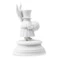 Скульптура ИФЗ Седьмой гость 9,9х6,5 см, фарфор твердый, белая