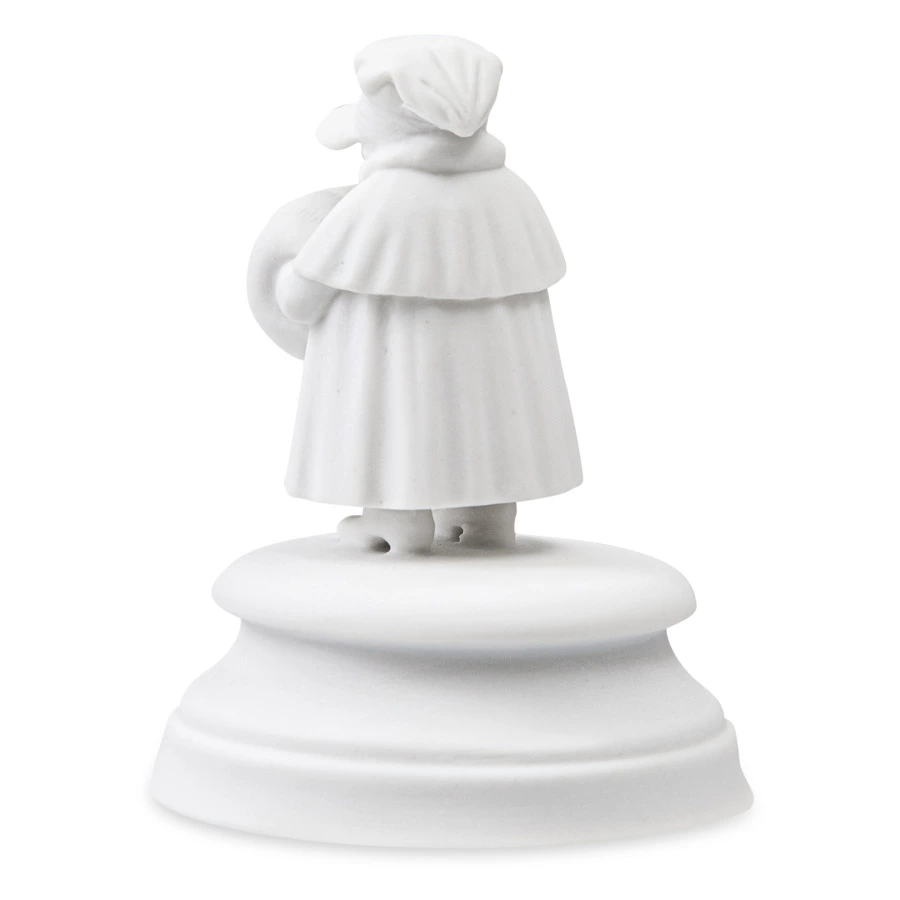 Скульптура ИФЗ Восьмой гость 9,2х6,4 см, фарфор твердый, белая