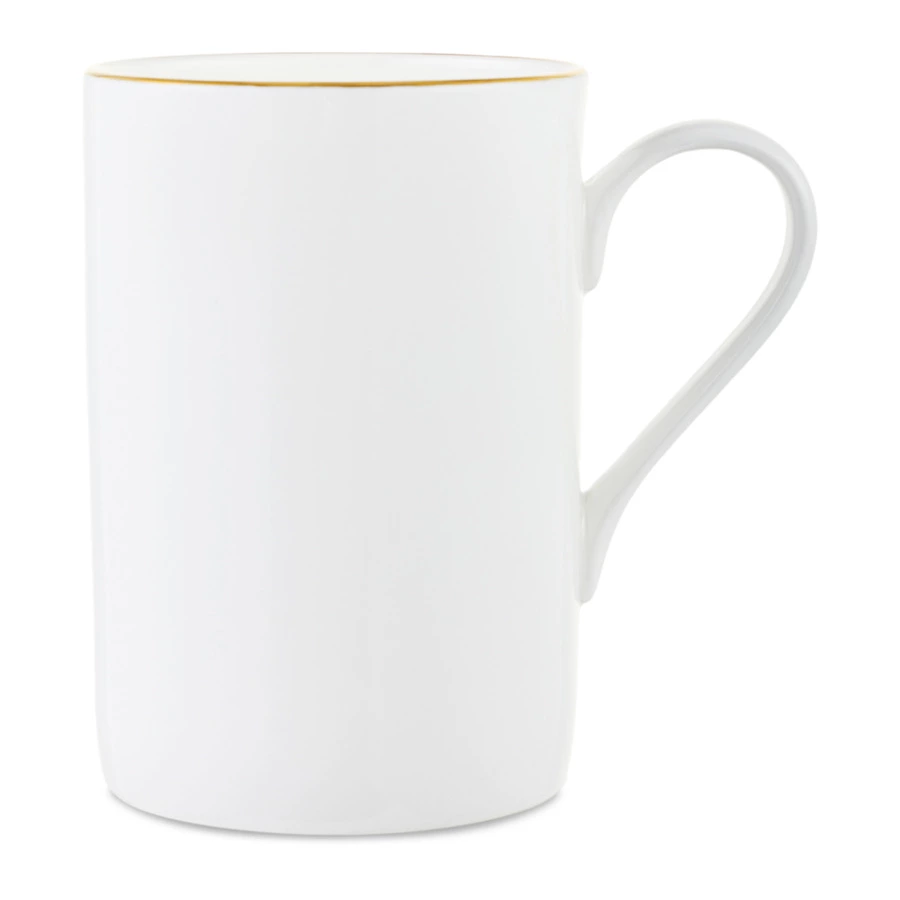 Кружка чайная ИФЗ Идиллия Катерина 400 мл, фарфор костяной, белая