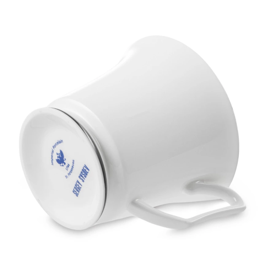 Чашка чайная с блюдцем ИФЗ Юлия Сысоев Волшебный сад 210 мл, фарфор твердый, белая