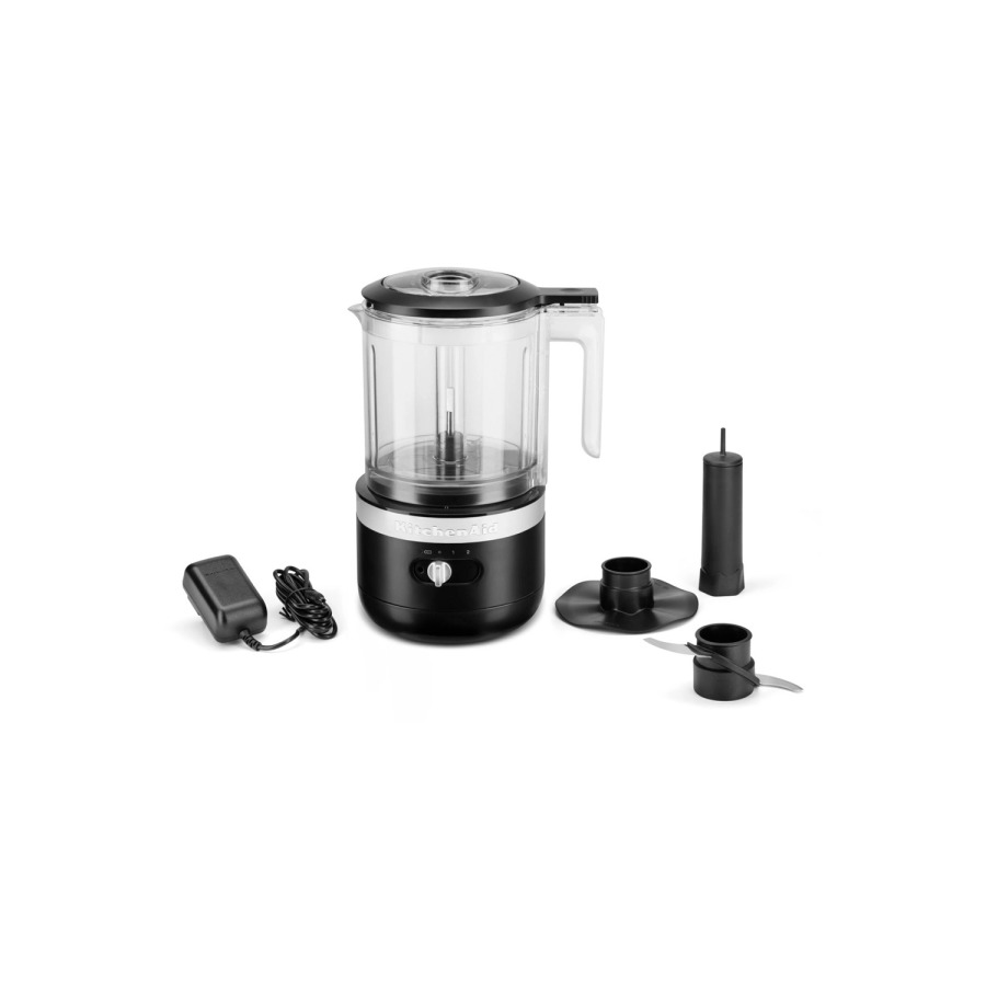 Комбайн кухонный мини беспроводной KitchenAid Cordless, черный, 5KFCB519EBM