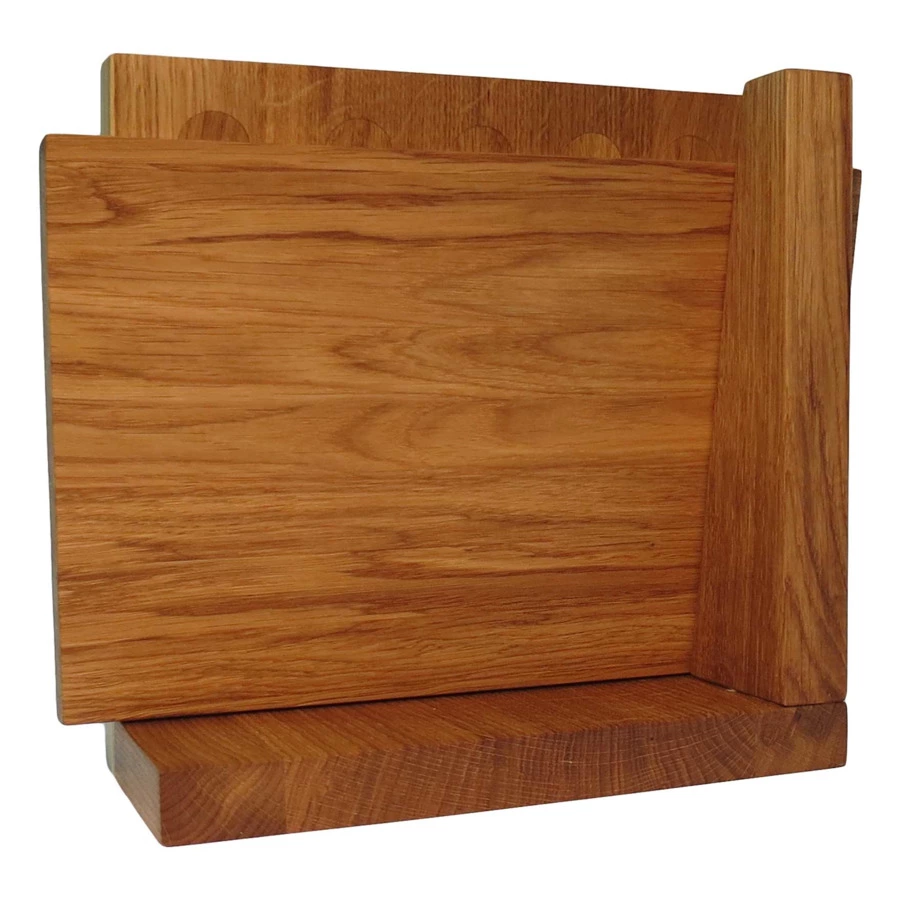 Подставка магнитная для 5 кухонных ножей Woodinhome с разделочной доской Н26х25х12,5см -Sale