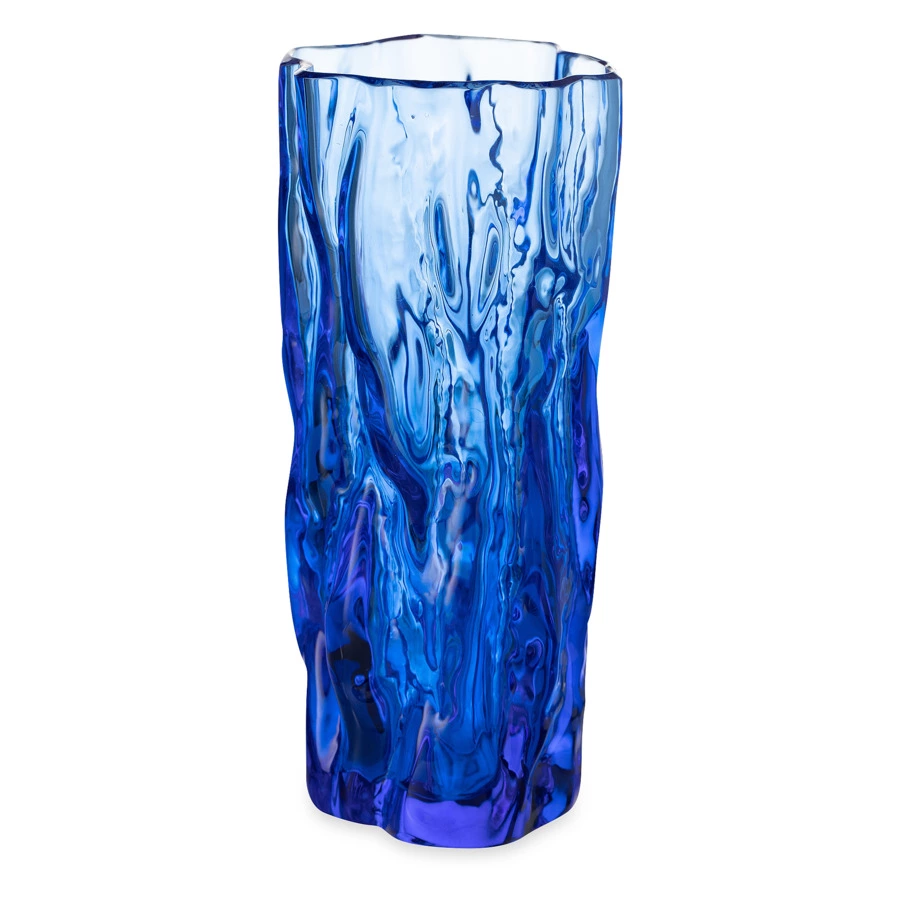 Стакан для воды ГХЗ Кора 250 мл, хрусталь, васильковый