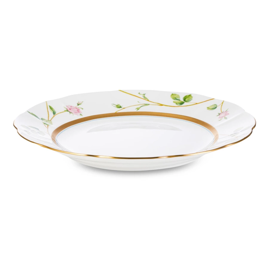 Тарелка обеденная Narumi Цветущая Роза 27 см, фарфор костяной