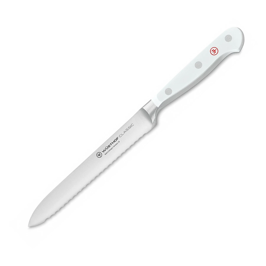 Набор кухонных ножей Wuesthof White Classic 5 шт, сталь нержавеющая, подставка