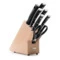 Набор ножей с ножницами и мусатом Wuesthof Classic Ikon 7 предметов, светлая подставка